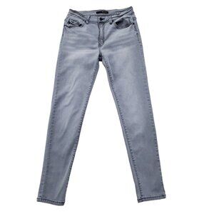 KanCan Skinny Fit Jeans Womens Size 11/29 Mid Rise Stretchy Light Gray Wash